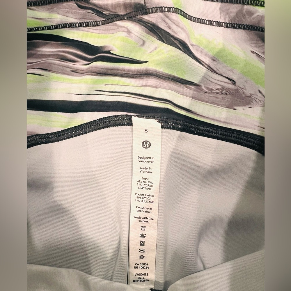 Lululemon Swift Speed High-Rise Crop 21" women’s size 8 - Picture 6 of 8